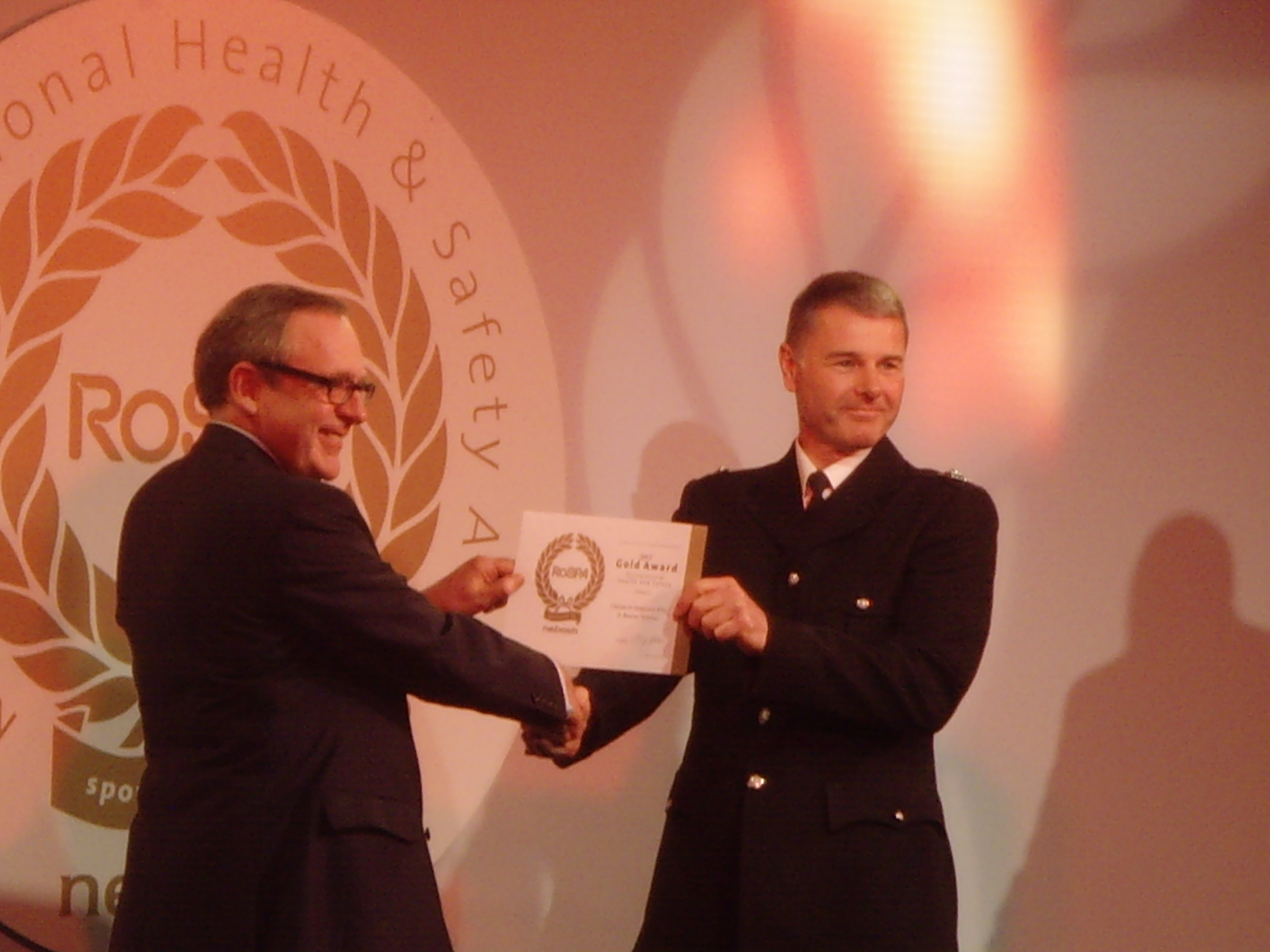 Service Receives RoSPA Gold Award For Occupational Health And Safety 